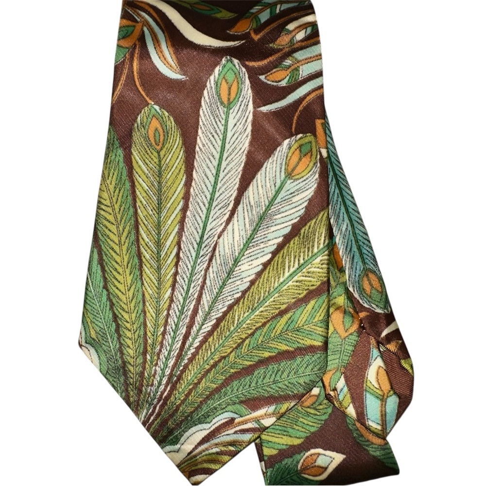 NINO ORSINI VINTAGE Men’s Tie Peacock Pattern